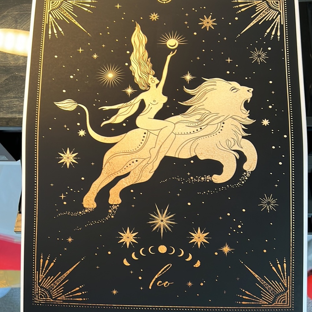 Leo Wall Art Celestial Zodiac Print Poster Unframed - Picture 17 of 17